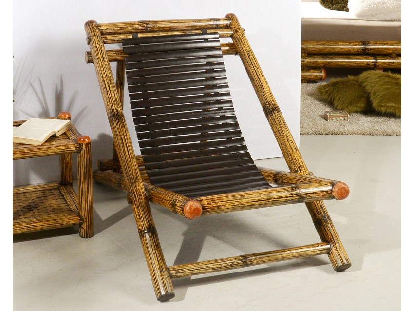 TIOMAN Liegestuhl - Sonnenstuhl aus Bambus | TIOMAN COLLECTION