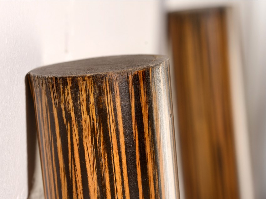 TUVALU Handtuchleiter - Bambusleiter - Farbe Zebrano Braun | TIOMAN COLLECTION