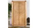 BANDAR #1 Edler Kleiderschrank - Bambusschrank mit 2 Türen | ABACA COLLECTION