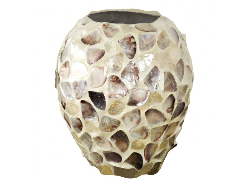 KOH LANTA Vase mit Capiz Muscheln | SHELL COLLECTION
