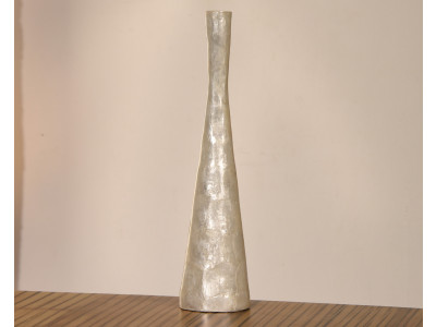 TAHIRA Vase aus Capiz Muscheln - 47 cm - Weiß | SHELL COLLECTION