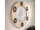 TAO Wandspiegel - exotischer Muschelspiegel - Rund | SHELL COLLECTION