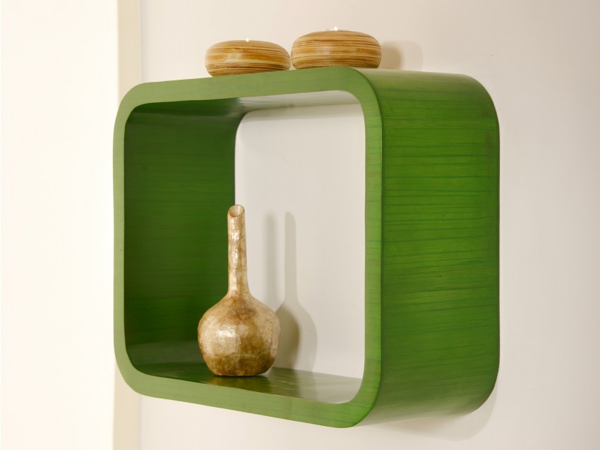 REAS Regal - Bambusregal - Farbe Grün | ART COLLECTION