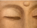 HINAKO Wandrelief mit Buddhakopf - Wandbild in Sandstein - Klein | FLAIR COLLECTION