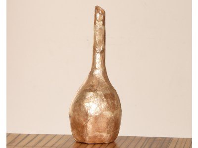 TAHIRA Flaschen Vase aus Capiz Muscheln - 30 cm - Gold | SHELL COLLECTION