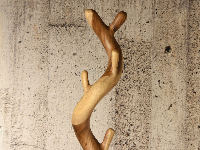 PINAKI Garderobenständer aus Suar Holz - Kleiderständer Höhe 200 cm | WOOD COLLECTION