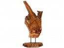 PANAY Buddhakopf aus Teak-Wurzelholz auf Podest - Höhe ca.70 cm | WOOD COLLECTION