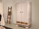 ECO Kleiderschrank mit 2 Türen und 1 Schublade | CEBU COLLECTION