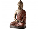 GOSALA sitzender Buddha mit rotem Umhang - Antique Gold |...