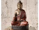 SANJAYA Buddha mit rotem Umhang - Antique Gold | FLAIR COLLECTION