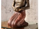 BALI-MAN Traumhafter kniender Balinese - Kerzenhalter in Antique Gold | FLAIR COLLECTION