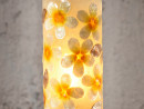 BANYAN Tischlampe mit Frangipani Muster aus Capiz Muscheln - Höhe 48 cm | SHELL COLLECTION
