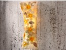 BANYAN Wandlampe mit Frangipani Muster aus Capiz Muscheln - Höhe 35 cm | SHELL COLLECTION