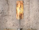 TIERRA Tischlampe mit Streifen aus Perlmut - Farbe Natur...