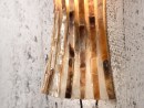 TIERRA Wandlampe mit Streifen aus Perlmut - Farbe Natur | SHELL COLLECTION