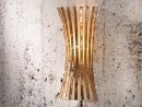 SIERRA Wandlampe mit Streifen aus Perlmut - Farbe Gold | SHELL COLLECTION