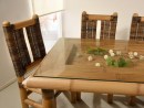 PALAWAN Esszimmertisch 200 x 90 cm - Bambustisch mit Dekomöglichkeit | PALAWAN COLLECTION