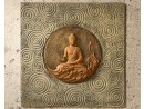 BUDDHA-3 Wandrelief mit Buddha - Wandbild in Kupfer-Gold | FLAIR COLLECTION