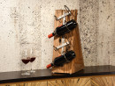 TABLAS 2 Flaschenständer für Tisch und Kommode - Weinständer für 4 Flaschen | WOOD COLLECTION