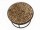 DRIFT Couchtisch mit Glasplatte aus Treibholz-Stücken auf Metallgestell - Rund  Ø  70 cm | WOOD COLLECTION