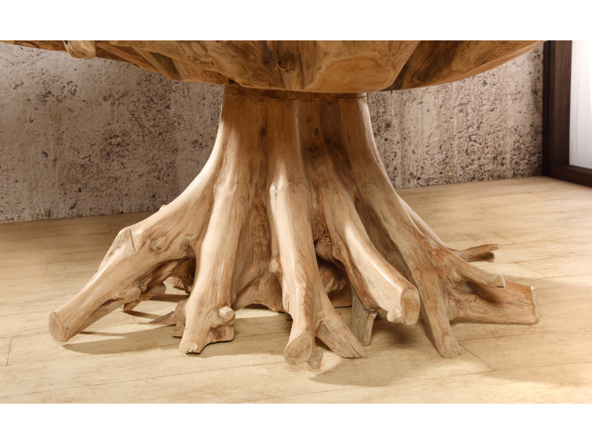 Esstisch aus Wurzelholz | Baumstamm Tisch | bambus-lounge.de