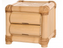 BENOA Bambus Nachtkonsole - Nachttisch mit 2 Schubladen |...
