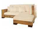 DREAM Eckgarnitur (Rechts) mit Auflagen - Bambus Sofa - Eckcouch | PALAWAN COLLECTION