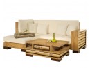 DREAM Eckgarnitur (Links) mit Auflagen - Bambus Sofa - Eckcouch | PALAWAN COLLECTION