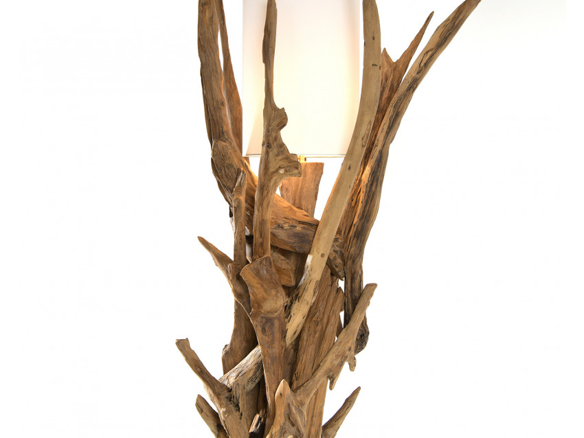 TANARA Designer Stehlampe aus Wurzelholzstücke - Höhe ca.185 cm | WOOD COLLECTION