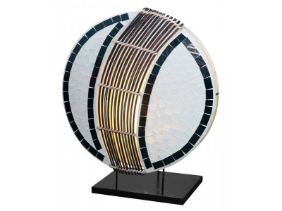 LANA Tischlampe mit Mosaiksteinen - Höhe 30 cm | SHELL COLLECTION