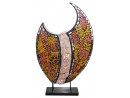 LEANA Tischlampe mit Mosaiksteinen - Höhe 30 cm | SHELL COLLECTION