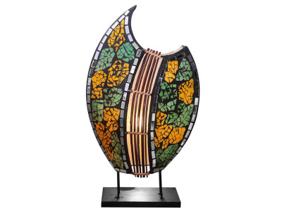 ALENA Tischlampe mit Mosaiksteinen - Höhe 30 cm | SHELL COLLECTION