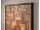 SIMETRIS Wandbild aus recycelten Teakholz Stücke - gerahmt in schwarz - 85x85 | WOOD COLLECTION
