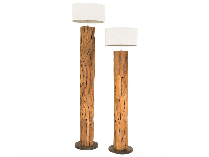 Verplaatsing zeven plek Holz Lampe & Holz Leuchte | bambus-lounge.de