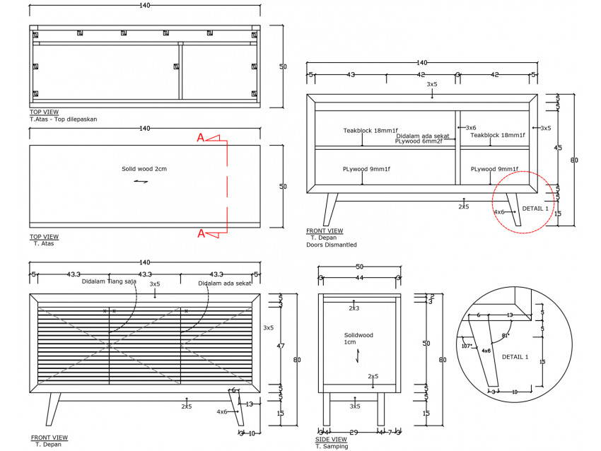 SIKKA Doppelwaschtisch mit 2 Waschbecken und 3 Türen - Breite 140cm | BADMÖBEL KOLLEKTION
