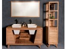 SENA Doppelwaschtisch mit 2 Waschbecken und 2 Türen - Breite 150cm | BADMÖBEL KOLLEKTION