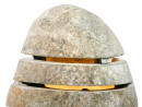 STONE Lampe aus Flussstein - Steinlampe für In- and Outdoor -  Höhe 50 cm | ART COLLECTION