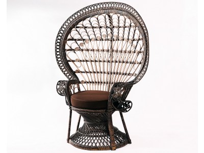 PEACOCK Sessel aus Rattan | Farbe Braun  | BOHO COLLECTION