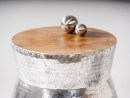 CONG Beistelltisch oder Hocker aus Aluminium und Holz | WOOD COLLECTION