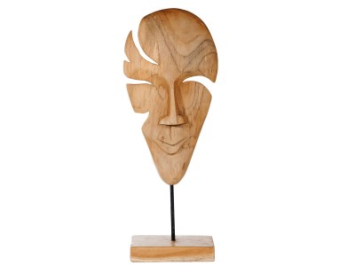 WAJAH Maske aus Teakholz - Höhe 50 cm | WOOD COLLECTION