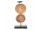 CANDLE Kerzenhalter aus Teakholz und Metall - Höhe 37 cm | WOOD COLLECTION