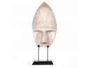 PUTIH Maske aus Suarholz - weiß - Höhe 70 cm | WOOD COLLECTION