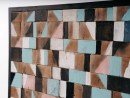MOZAIK Wandbild aus recyceltem Holz - 70x70 cm | WOOD COLLECTION