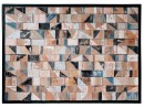 MOZAIK Wandbild aus recyceltem Holz - 110x80 cm | WOOD...
