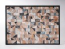 MOZAIK Wandbild aus recyceltem Holz - 110x80 cm | WOOD...
