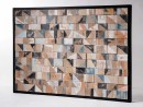 MOZAIK Wandbild aus recyceltem Holz - 110x80 cm | WOOD COLLECTION