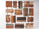 POTONGAN Wandbild aus recycelten Holzstücken - 90x90 | WOOD COLLECTION