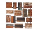 POTONGAN Wandbild aus recycelten Holzstücken - 90x90 | WOOD COLLECTION