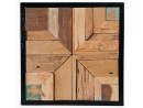 PANAH Wandbild aus recyceltem Holz - 43x43 cm | WOOD...