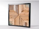 PANAH Wandbild aus recyceltem Holz - 43x43 cm | WOOD...